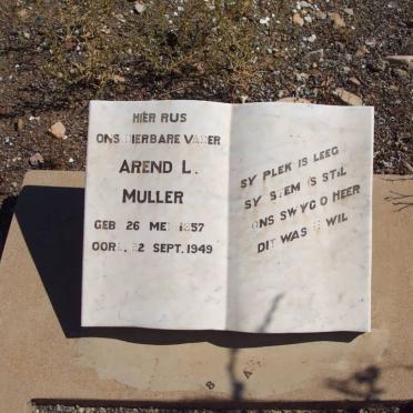 MULLER Arend L.1857-1949