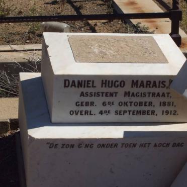 MARAIS Daniel Hugo 1881-1912