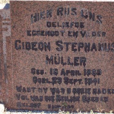 MULLER Gideon Stephanus 1866-1941