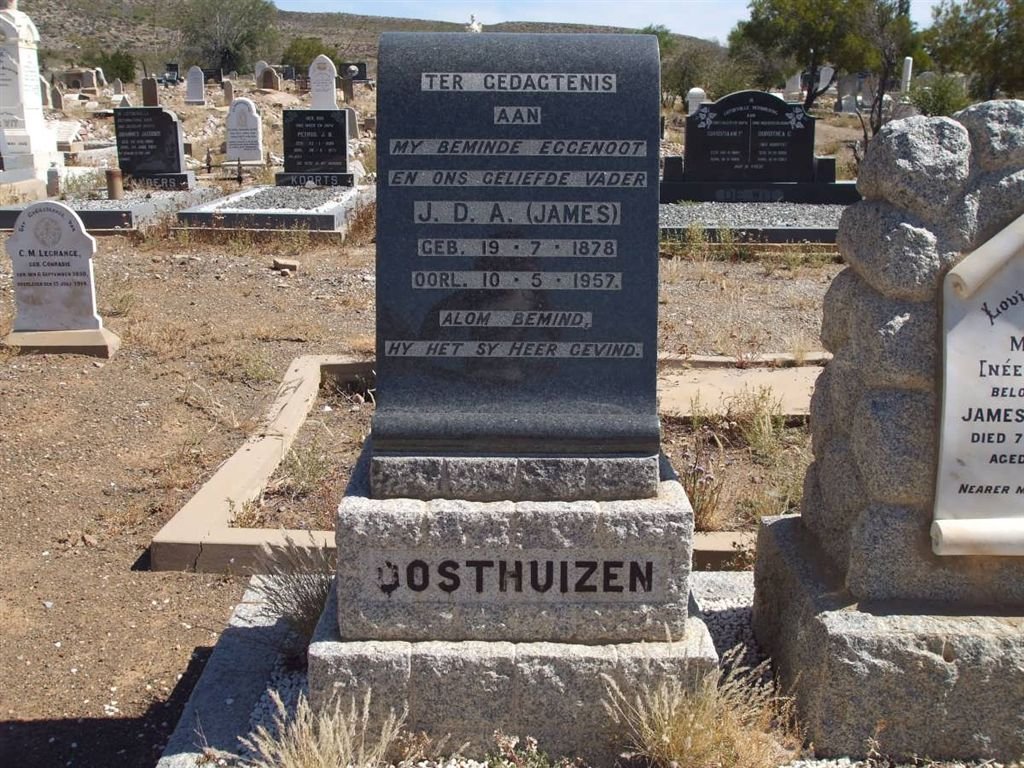 OOSTHUIZEN J.D.A. 1878-1957