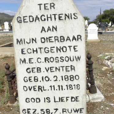 ROSSOUW M.E.C. nee VENTER 1880-1918