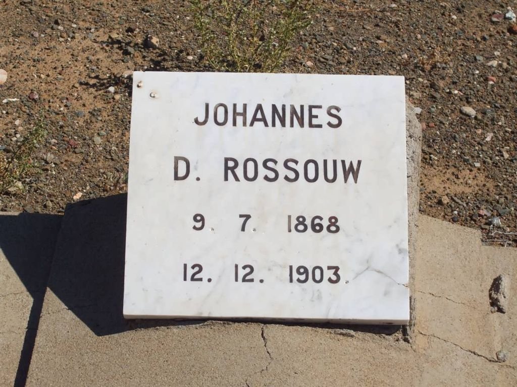 ROSSOUW Johannes D. 1868-1903