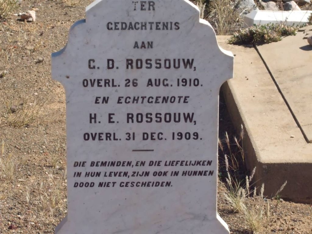 ROSSOUW C.D. -1910 &amp; H.E. -1909
