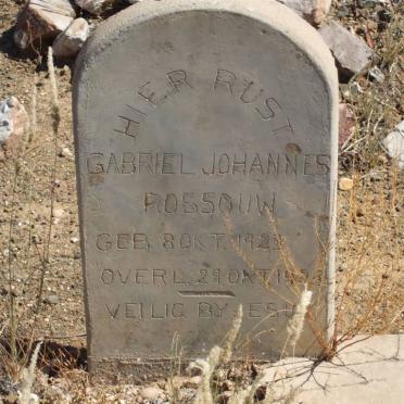 ROSSOUW Gabriel Johannes 1923-1923