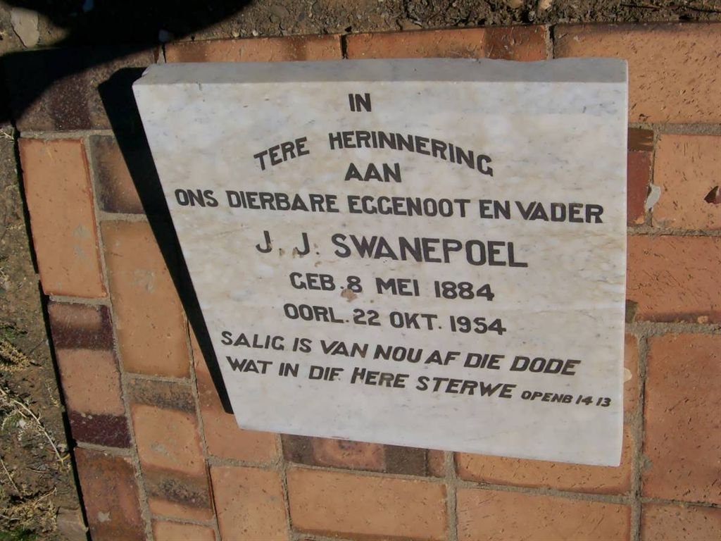 SWANEPOEL J.J. 1884-1954