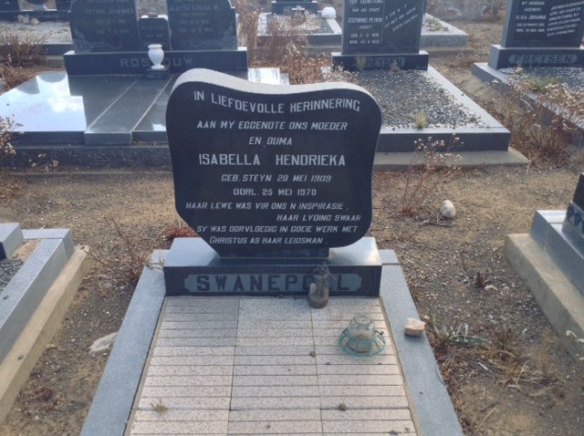 SWANEPOEL Isabella Hendrieka nee STEYN 1909-1970