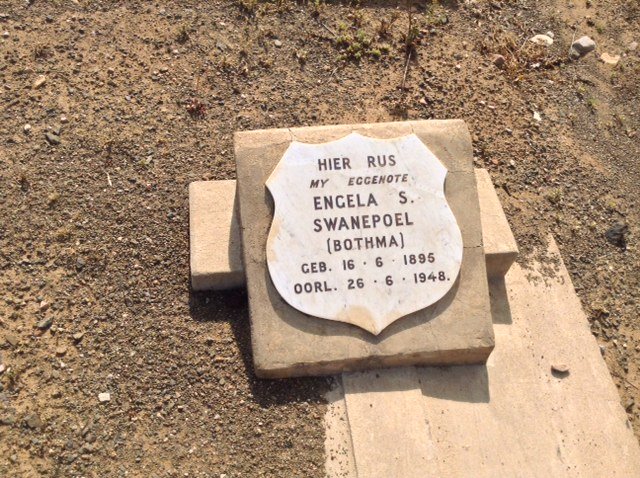 SWANEPOEL Engela S. nee BOTHMA 1895-1948