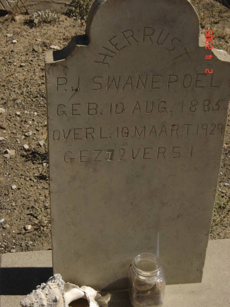 SWANEPOEL P.J. 1885-1929