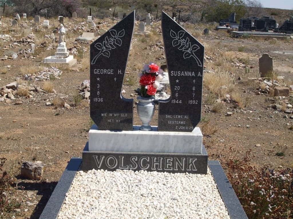 VOLSCHENK George H. 1936-  &amp; Susanna A. 1944-1992
