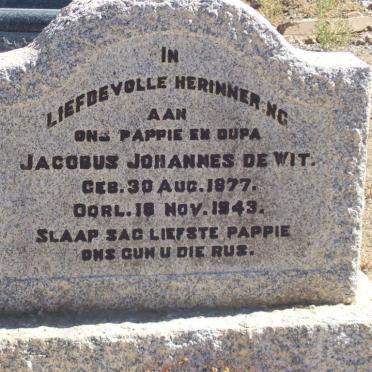 WIT Jacobus Johannes, de 1877-1943