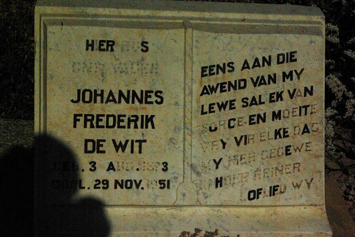 WIT Johannes Frederik, de 1873-1951