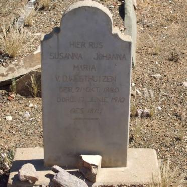 WESTHUIZEN Susanna Johanna Maria, v.d. 1880-1910