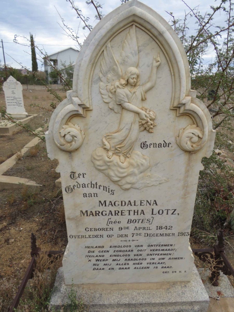 LOTZ Magdalena Margaretha nee BOTES 1842-1913