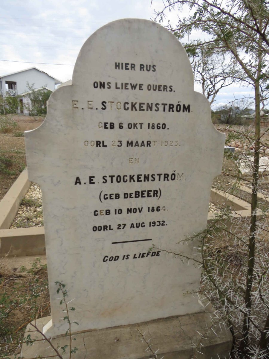 STOCKENSTROM E.E. 1860-1923 &amp; A.E. DE BEER 1864-1932