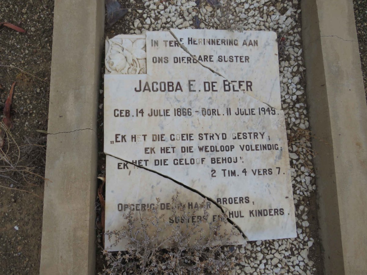 BEER Jacoba E., de 1866-1945