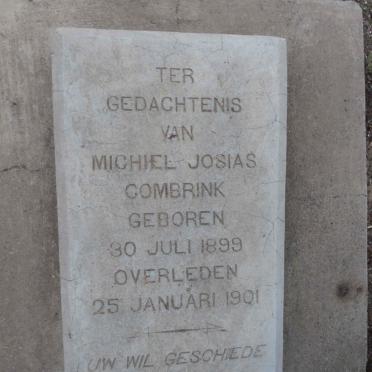 COMBRINK Michiel Josias 1899-1901