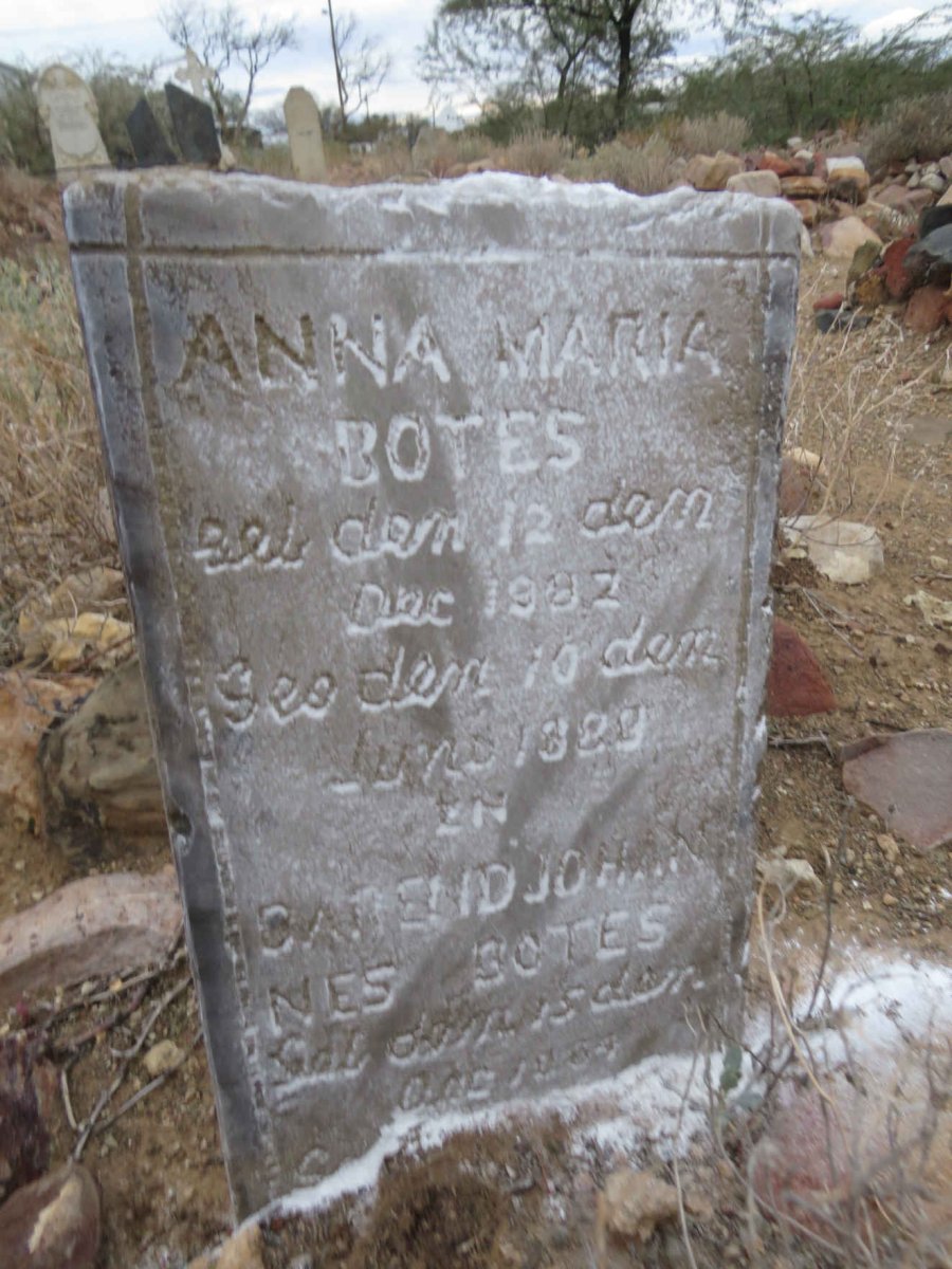BOTES Barend Johannes ?-190? :: BOTES Anna Maria 1882-1888