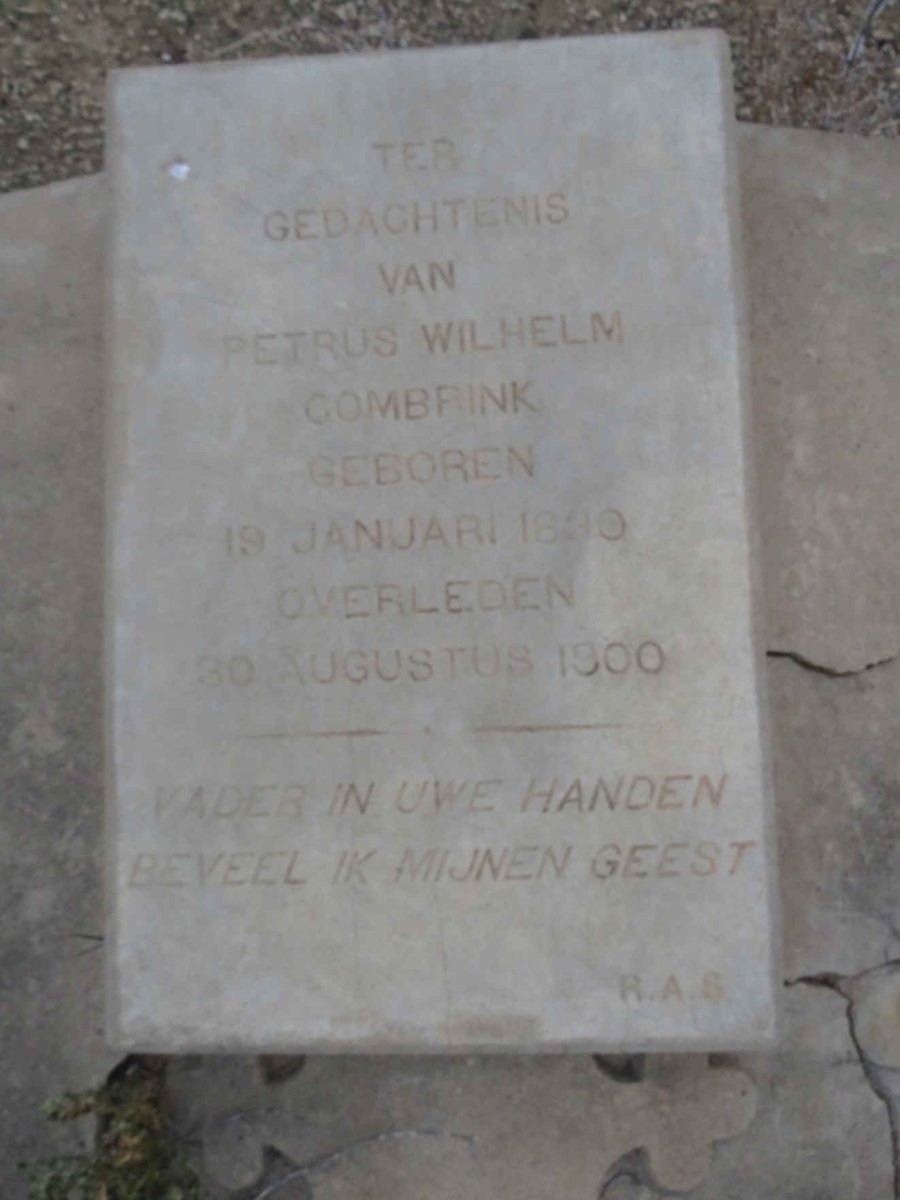 COMBRINK Petrus Wilhelm 1830-1900