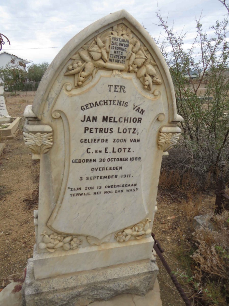 LOTZ Jan Melchior Petrus 1889-1911