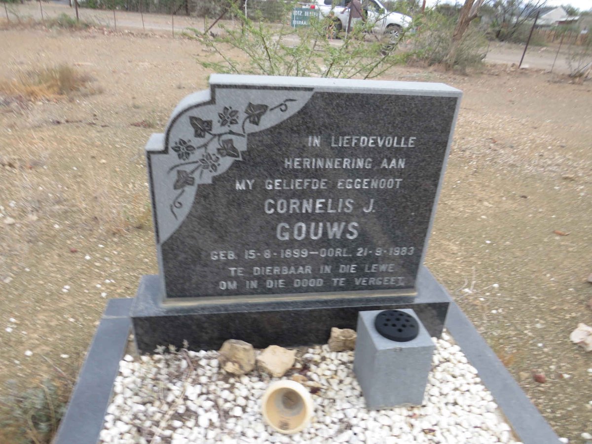 GOUWS Cornelis J. 1899-1983