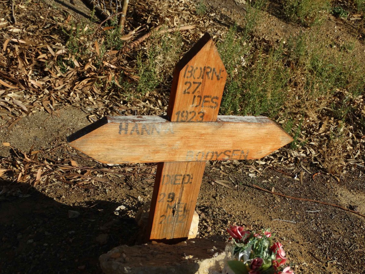 BOOYSEN Hanna 1923-2012