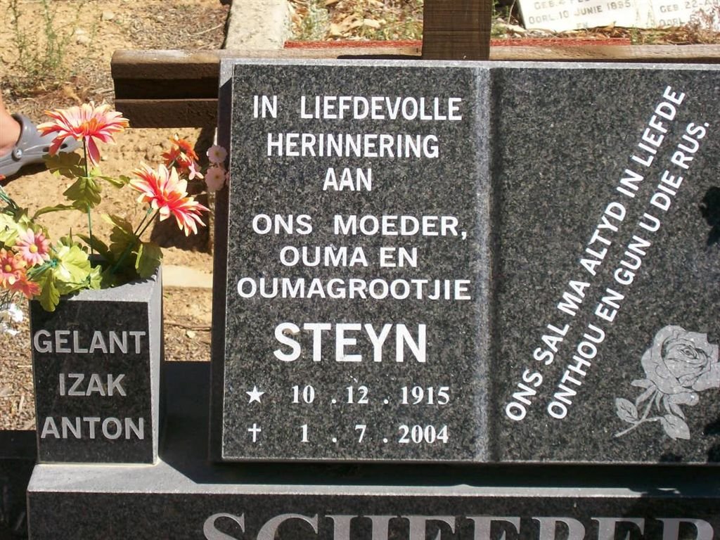 SCHEEPERS Steyn 1915-2004