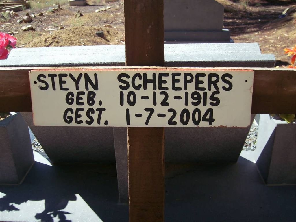 SCHEEPERS Steyn 1915-2004