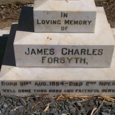 FORSYTH James Charles 1864-1951