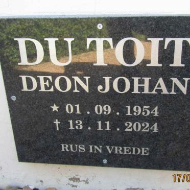 TOIT Deon Johan, du 1954-2024