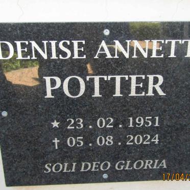 POTTER Denise Annette 1951-2024