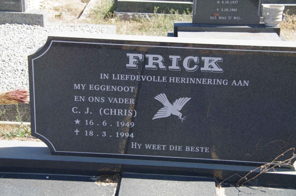 FRICK C.J. 1949-1994