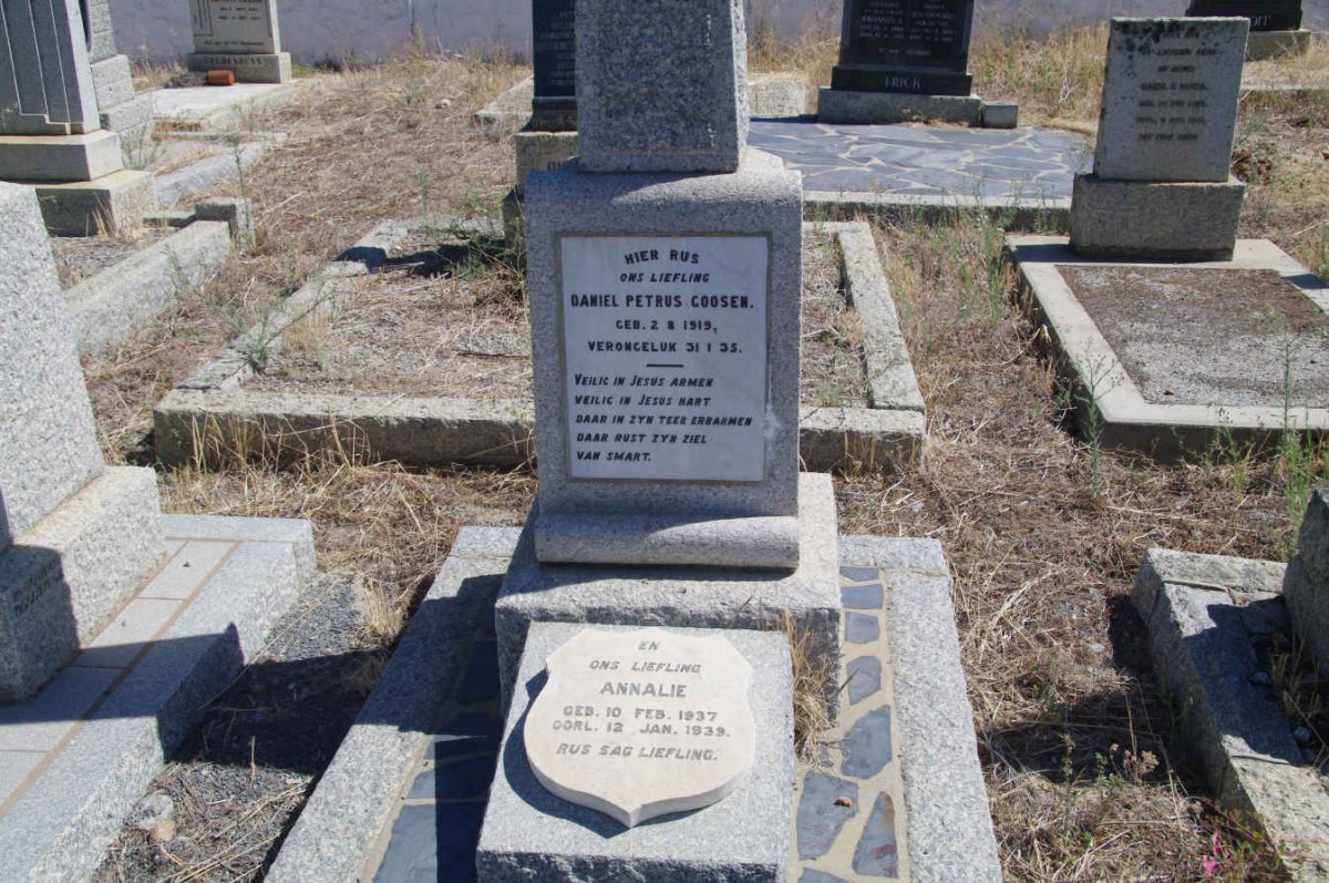GOOSEN Daniel Petrus 1919-1935 :: GOOSEN Annalie 1937-1937