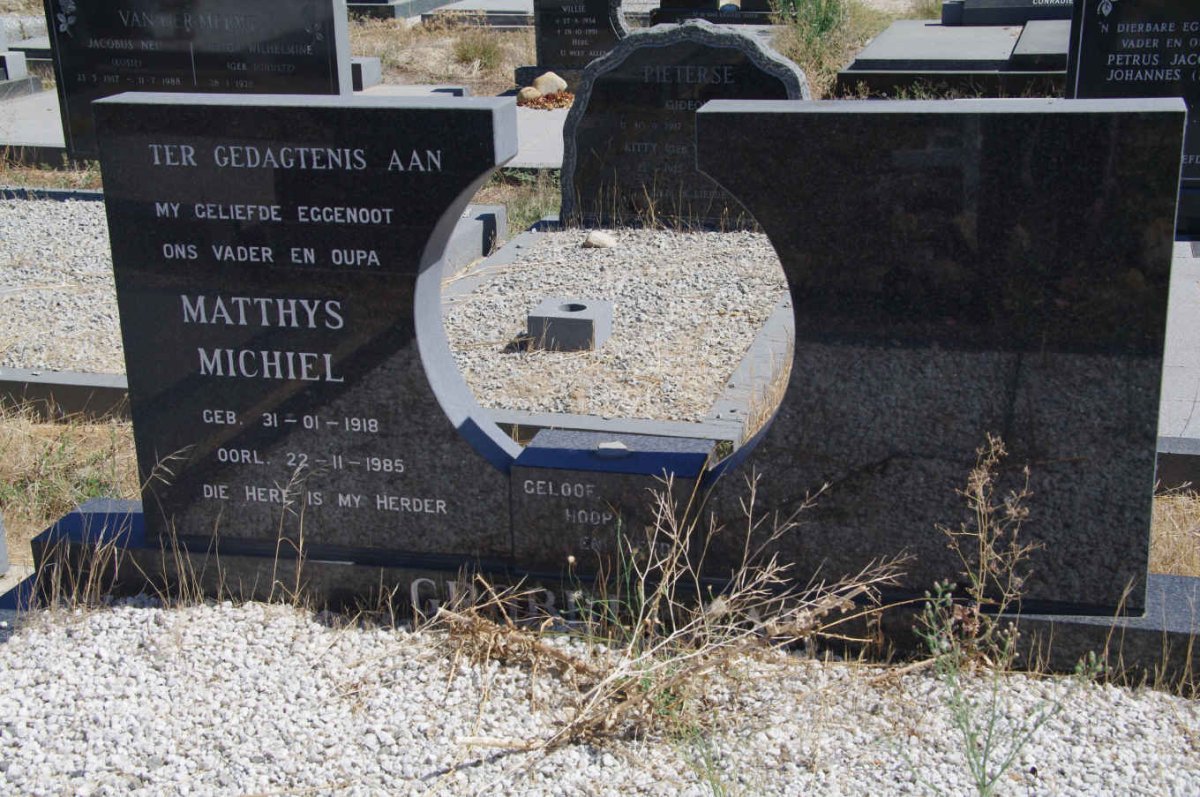 GROBBELAAR Matthys Michiel 1918-1985