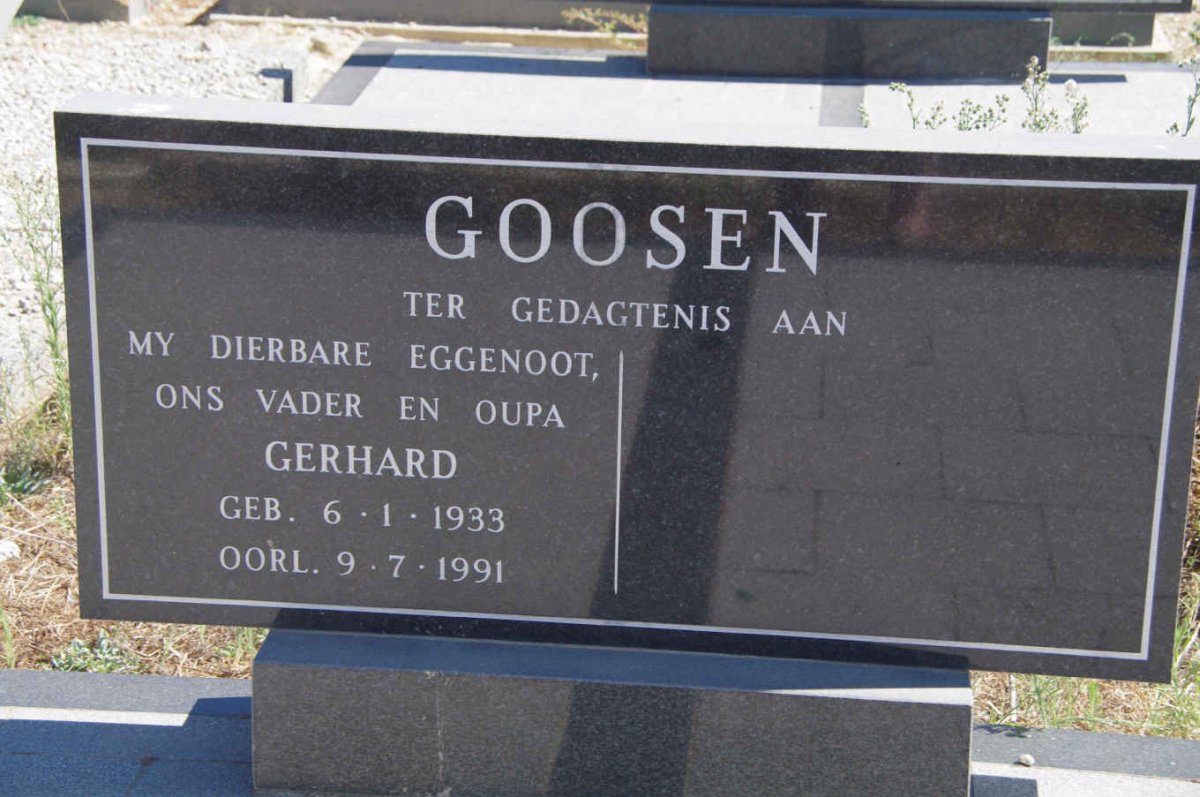 GOOSEN Gerhard 1933-1991