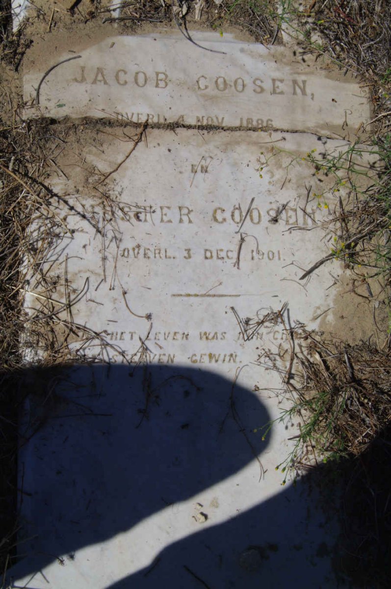 GOOSEN Jacob -1886 &amp; Hester -1901