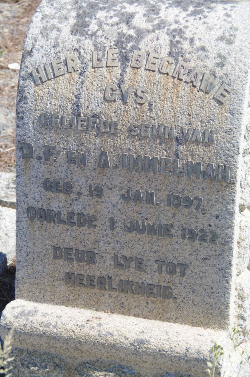 IMMELMAN Gys 1897-1922