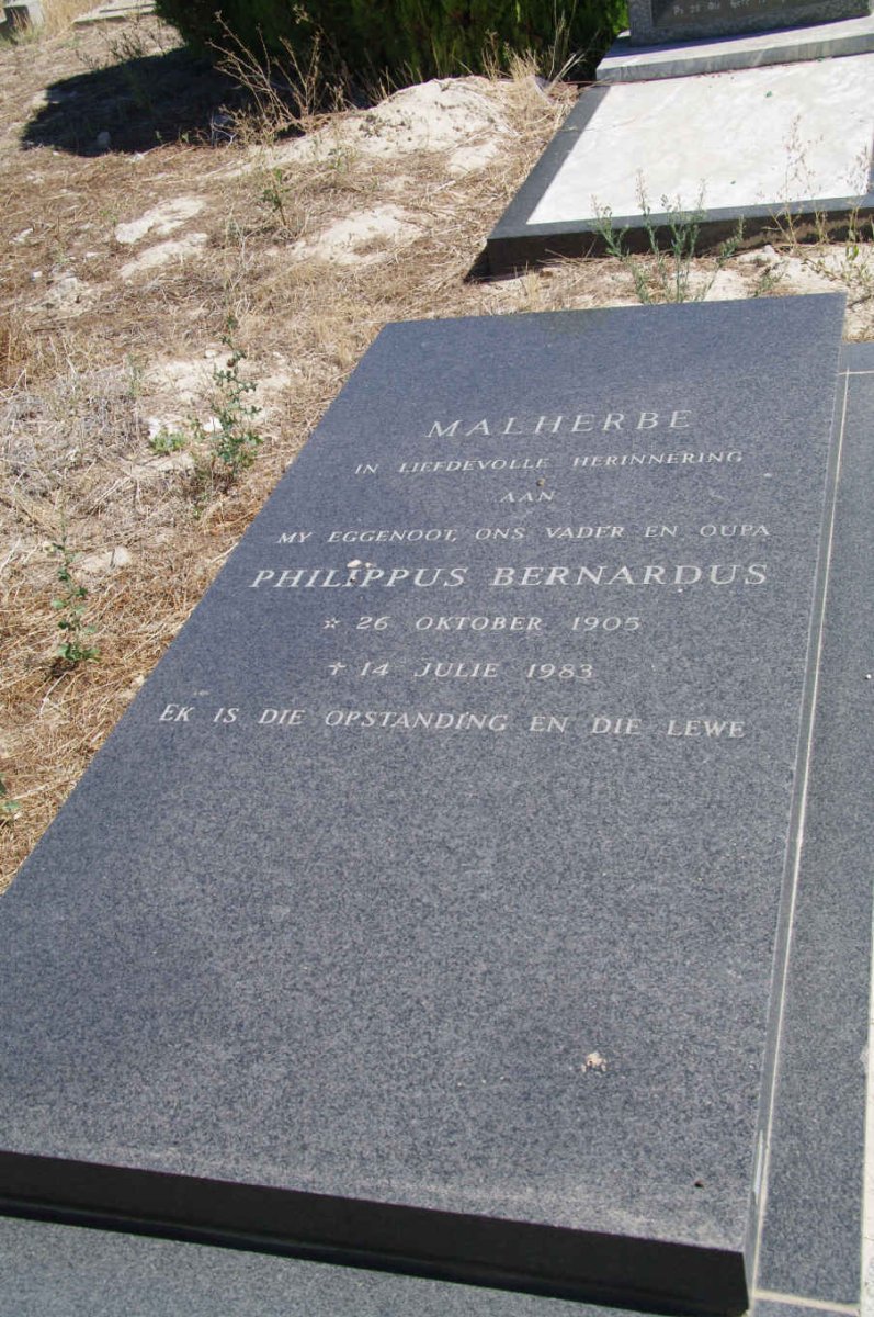 MALHERBE Philippus Bernardus 1905-1983