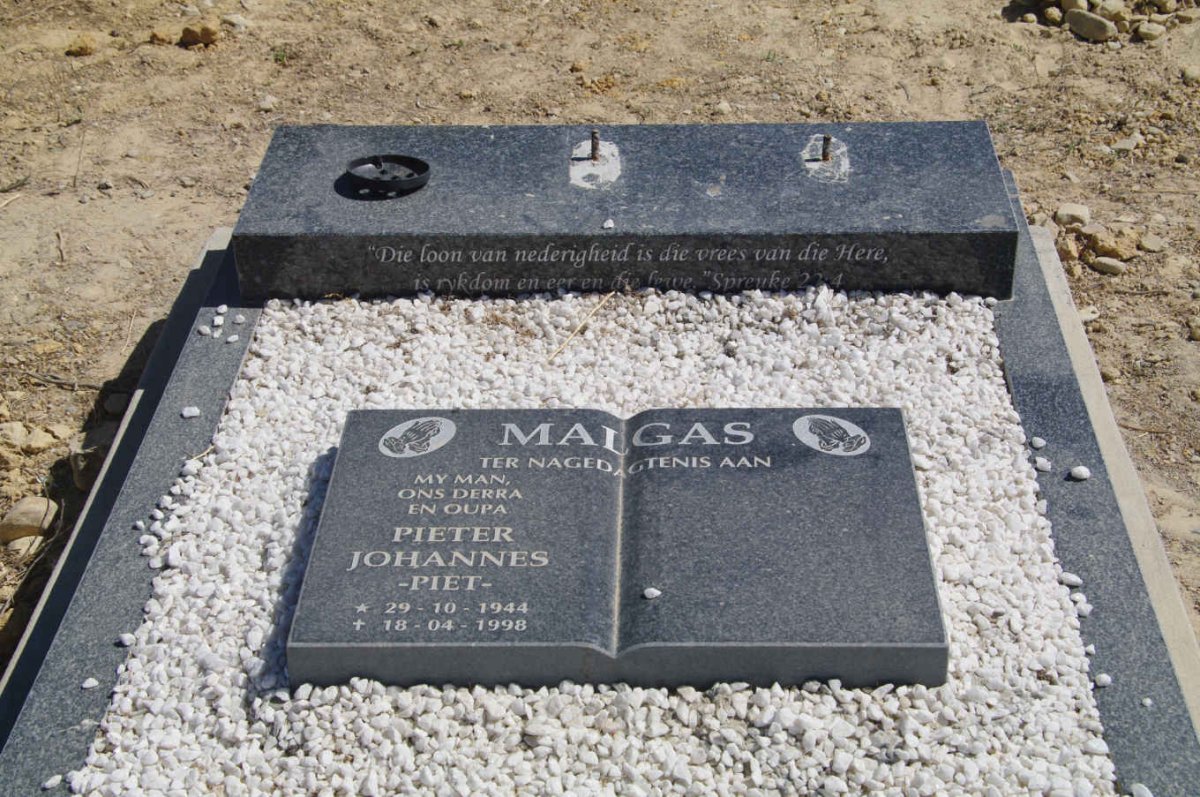 MALGAS Pieter Johannes 1944-1998