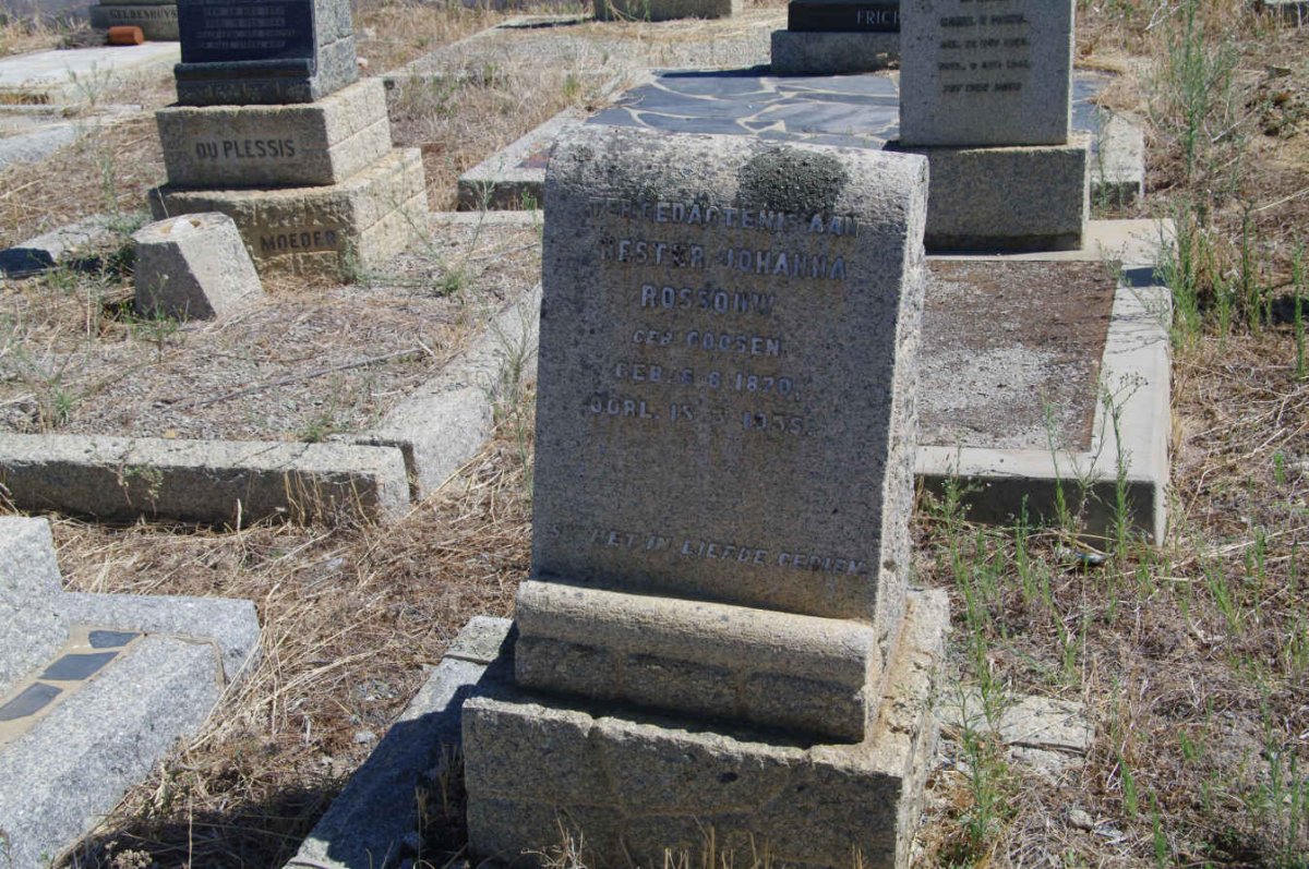 ROSSOUW Hester Johanna nee GOOSEN 1870-1935