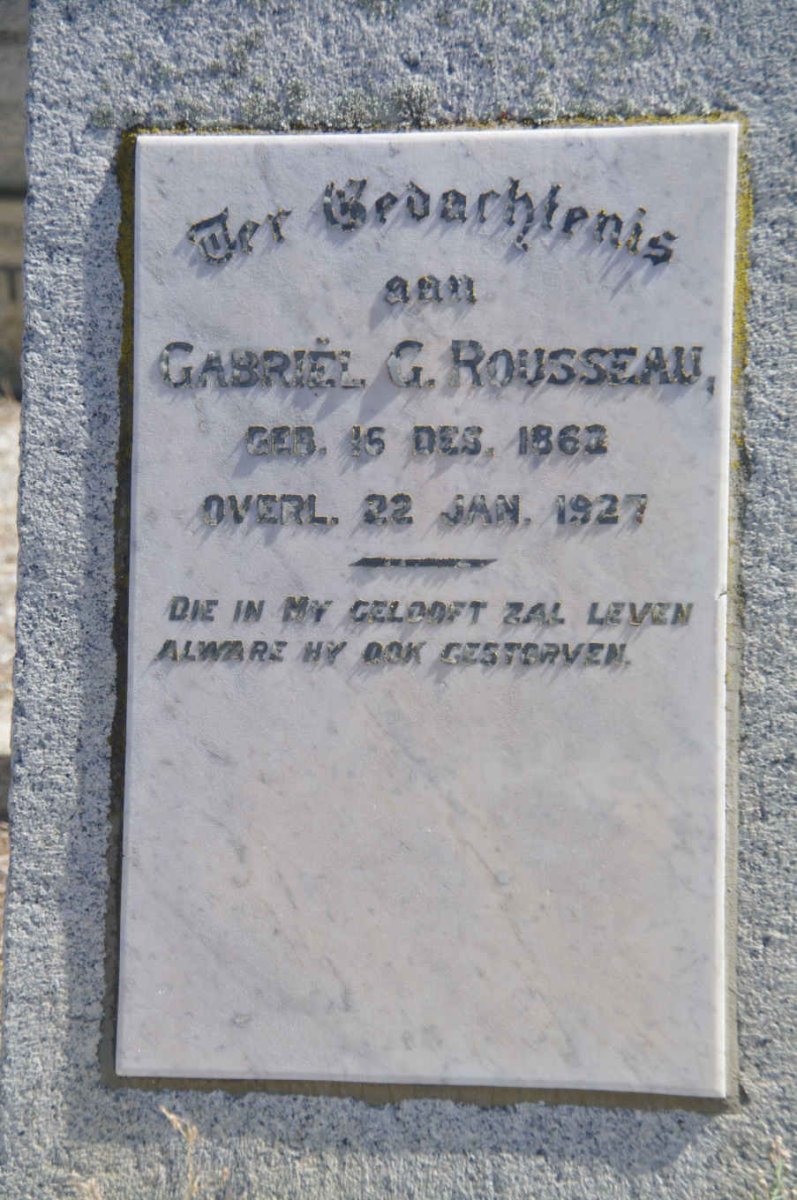 ROUSSEAU Gabriel G. 1862-1927