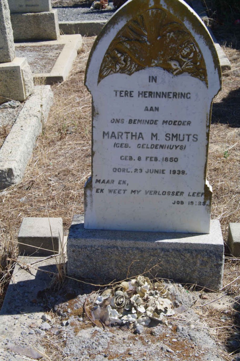 SMUTS Martha M. nee GELDENHUYS 1850-1939