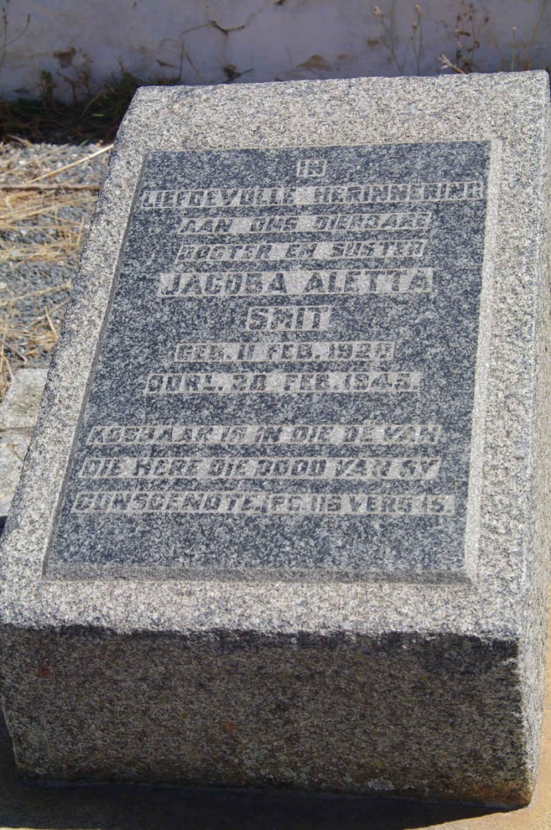 SMIT Jacoba Aletta 1920-1945