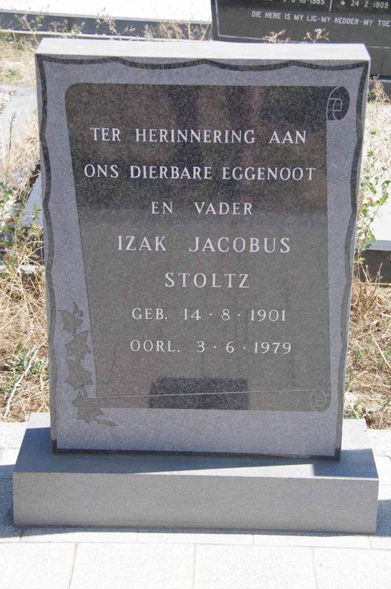 STOLTZ Izak Jacobus 1901-1979 &amp; Katie 1903-1994