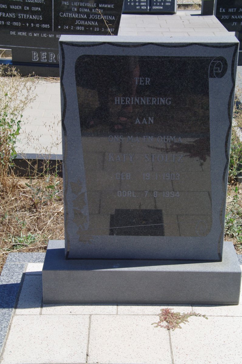 STOLTZ Izak Jacobus 1901-1979 &amp; Katie 1903-1994