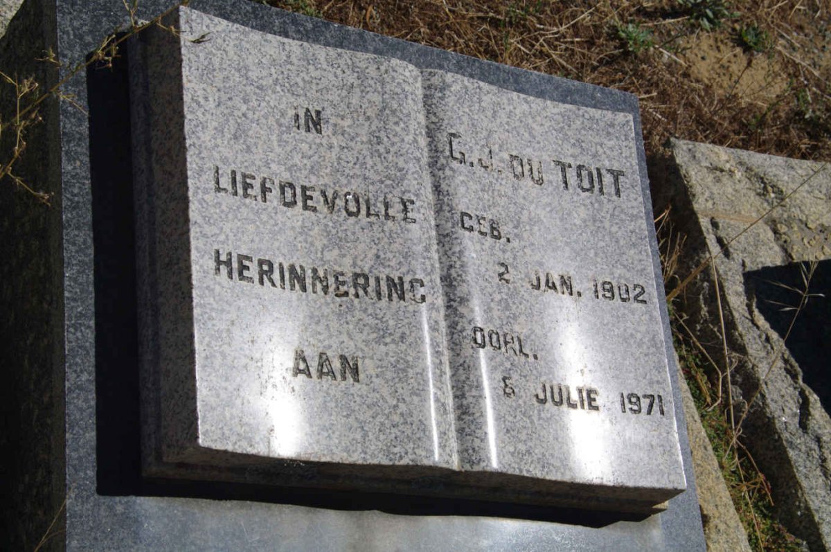 TOIT G.J., du 1902-1971