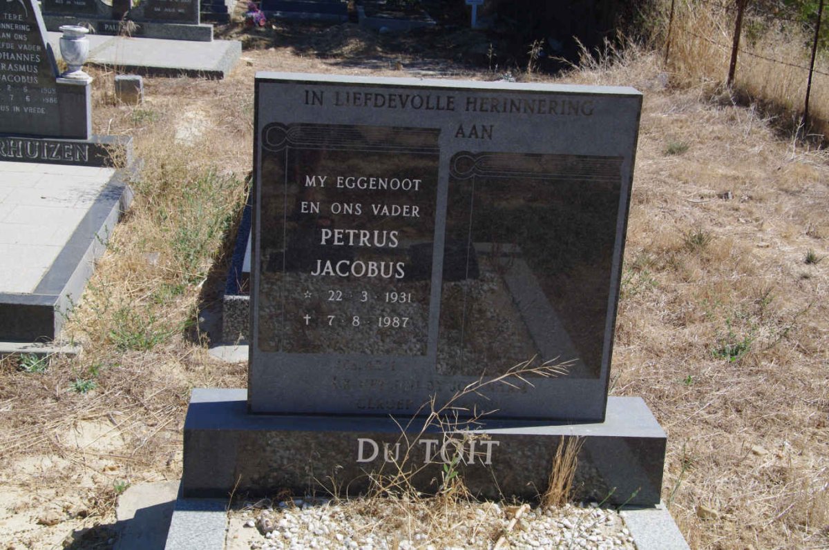 TOIT Petrus Jacobus, du 1931-1987