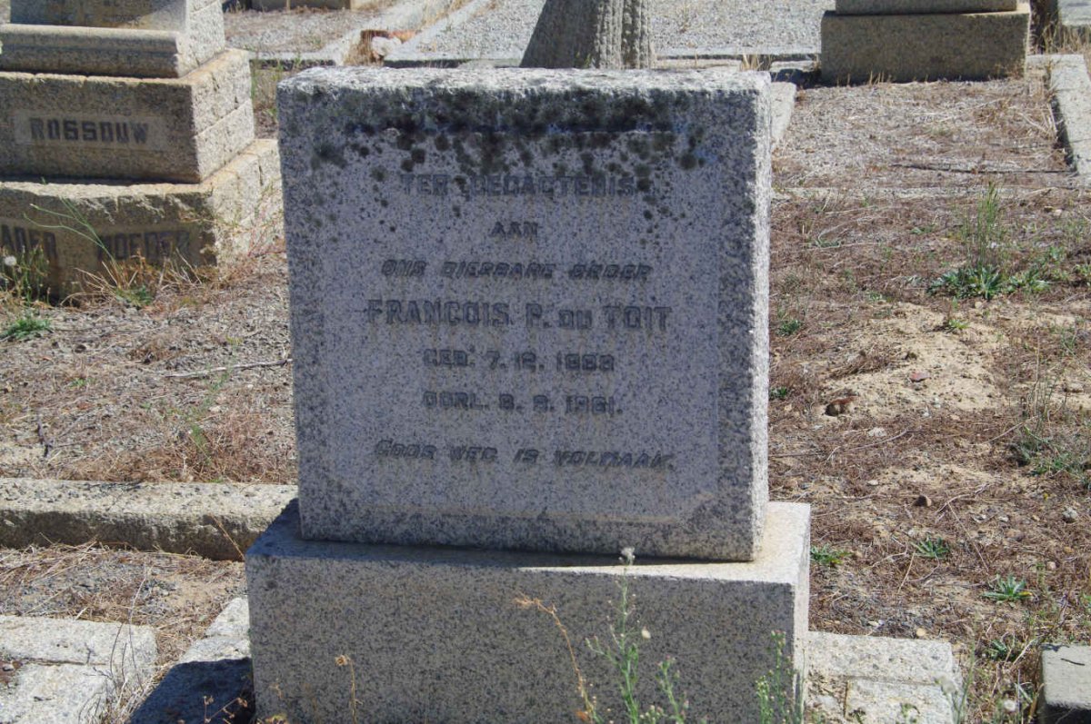 TOIT Francois P., du 185?-