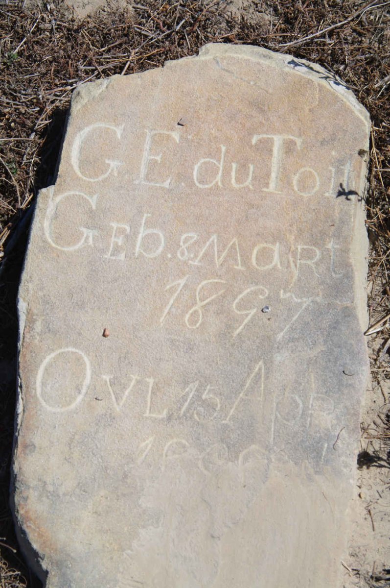 TOIT G.E., du 1897-189?