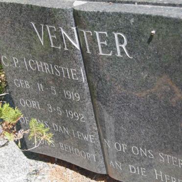 VENTER C.P. 1919-1992