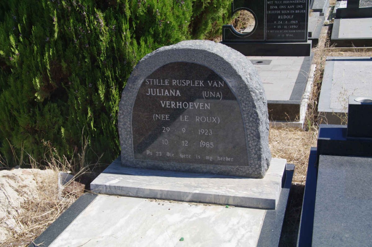 VERHOEVEN Juliana nee le ROUX 1923-1985